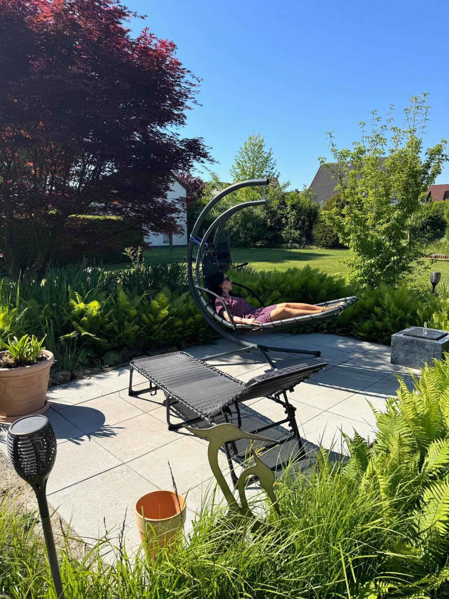 Ferien-Whg Stuenkel Nahe Steinhuder Meer Mit Garten Und Balkon Exteriör bild